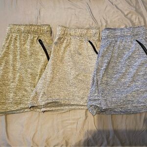 Bundle of 3 Heathered Athletic Shorts